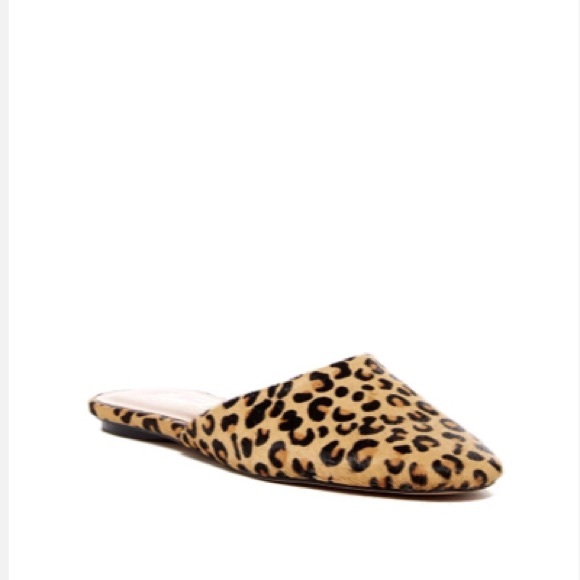 leopard mule shoes